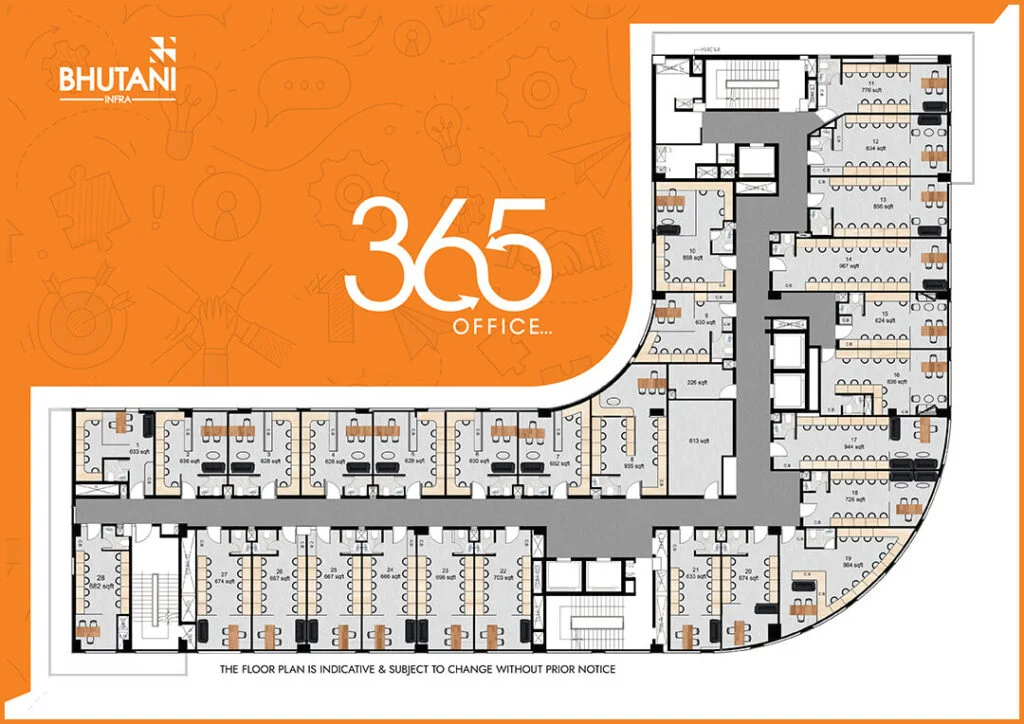 Bhutani Studio Apartment Floor Plan